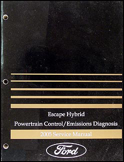 2005 Ford Escape Hybrid Engine Diagnosis Manual Original