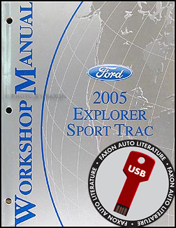 2005 Ford Explorer Sport Trac Repair Shop Manual on USB