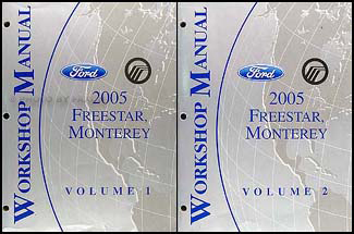 2005 Ford Freestar & Mercury Monterey Repair Manual Set Original 