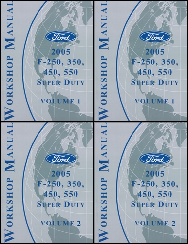 2005 Ford Super Duty F-250-550 Repair Manual Set Original