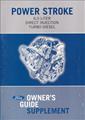 2005 Ford Super Duty Power Stroke 6.0L Diesel Engine Owner's Manual Supplement Original