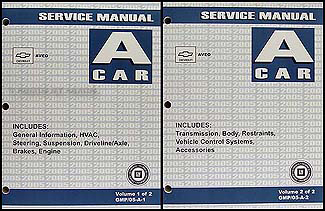 2005 Chevy Aveo Repair Manual Original 2 Volume Set 