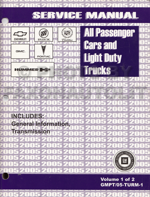 2005 GM Automatic Transmission Overhaul Manual Original