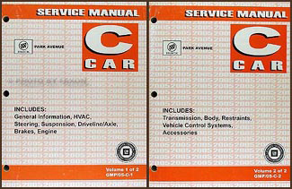 2005 Buick Park Avenue Repair Manual Original 2 Volume Set 