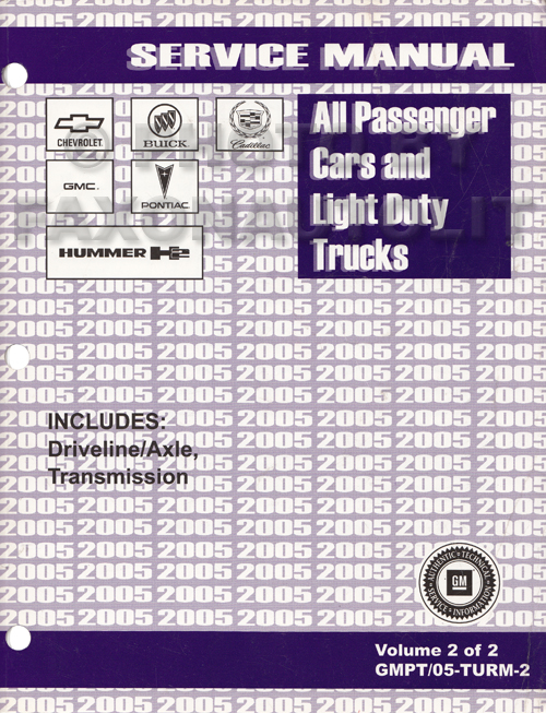 2005 GM Manual stick Transmission & 4x4 Transfer Case Service Manual