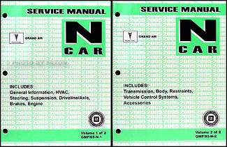 2005 Pontiac Grand Am Repair Manual Original 2 Volume Set