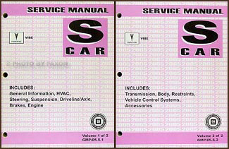 2005 Pontiac Vibe Repair Manual Original 2 Volume Set 
