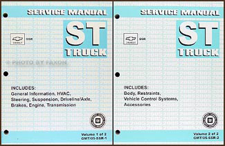 2005 Chevrolet SSR Repair Manual Original 2 volume set
