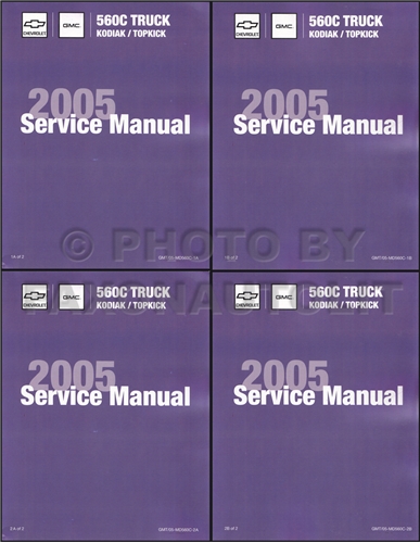2005 Topkick & Kodiak C4000-C5000 Series Repair Shop Manual Factory Reprint 4 Volume Set