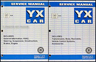 2005 Cadillac XLR Repair Manual Original 2 Volume Set