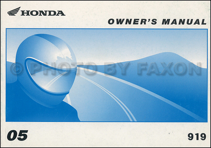2005 Honda 919 Motorcycle Owner's Manual Original