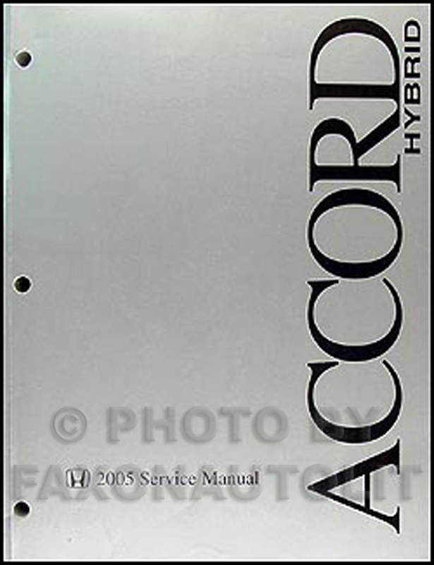 2005 Honda Accord HYBRID Repair Manual Original 