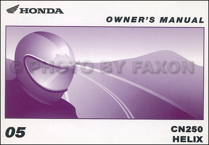 2005 Honda Helix Scooter Owner's Manual Original