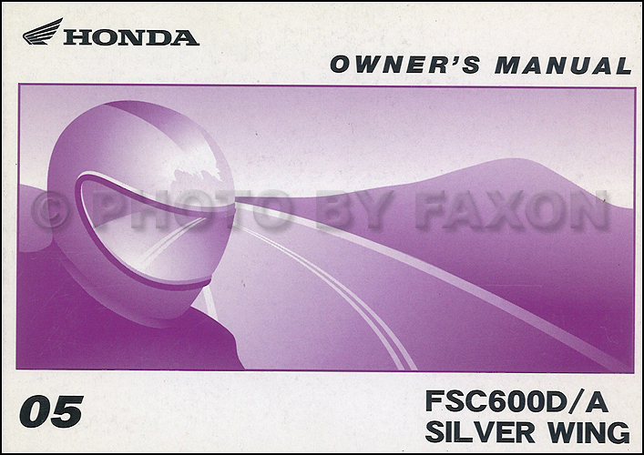 2005 Honda Silver Wing Scooter Owner's Manual Original