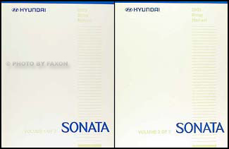 2005 Hyundai Sonata Shop Manual Original 2 Volume Set