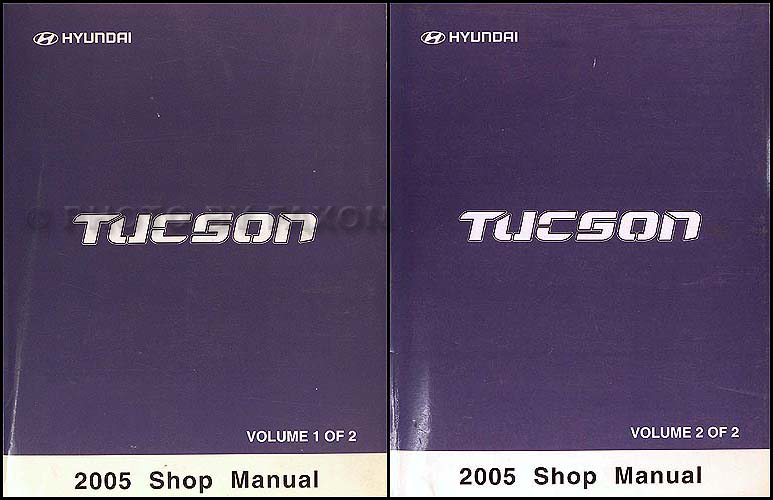 2005 Hyundai Tucson Repair Manual 2 Volume Set Original