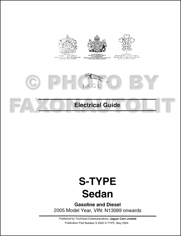 2005 Jaguar S-Type Electrical Guide Wiring Diagram