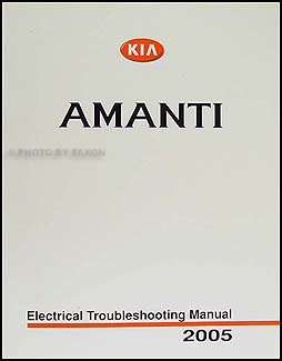 2005 Kia Amanti Electrical Troubleshooting Manual Original