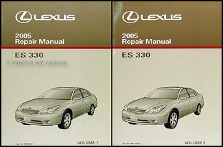2005 Lexus ES 330 Repair Manual Original 2 Volume Set