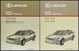 2005 Lexus GS 300/430 Repair Manual Original 2 Volume Set