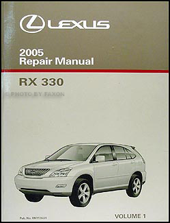2005 Lexus RX 330 Repair Manual Original 3 Volume Set