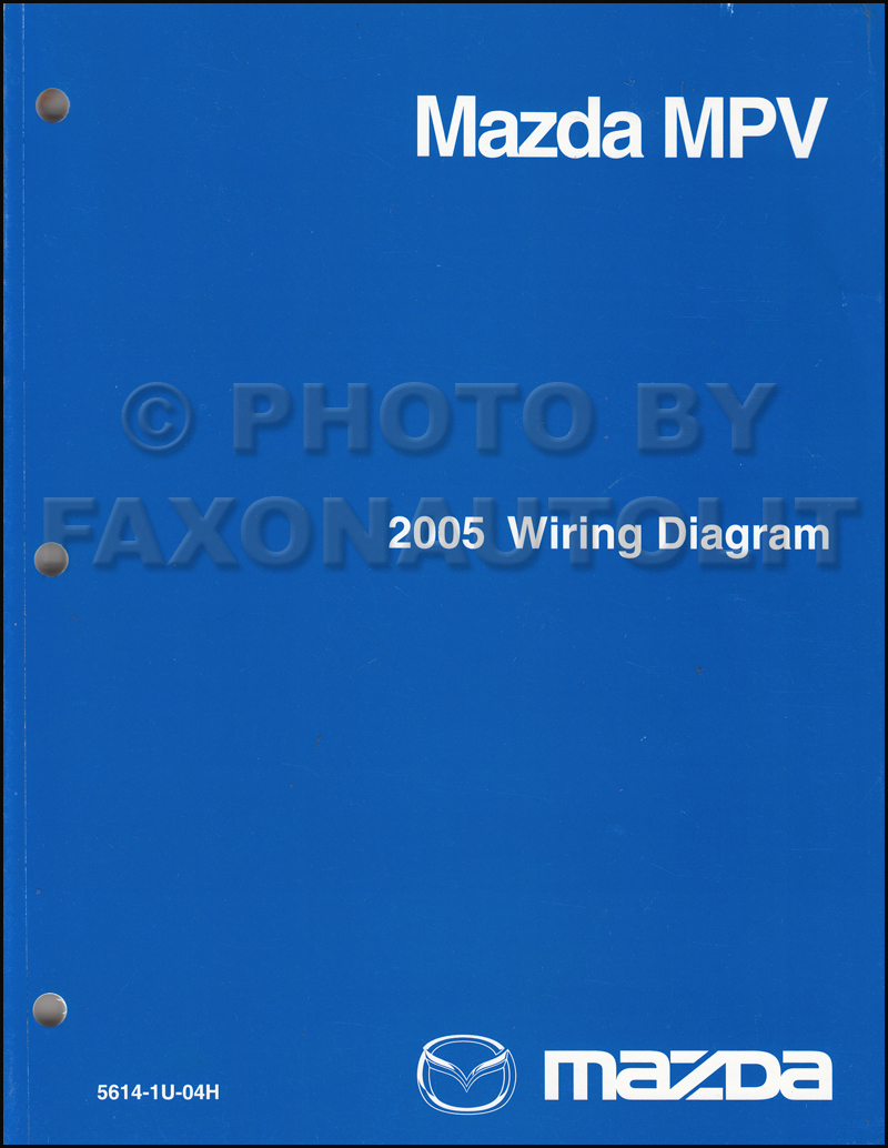 2005 Mazda MPV Wiring Diagram Manual Original