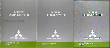 2005 Mitsubishi Eclipse and Spyder Original Repair Shop Manual 3 Vol. Set