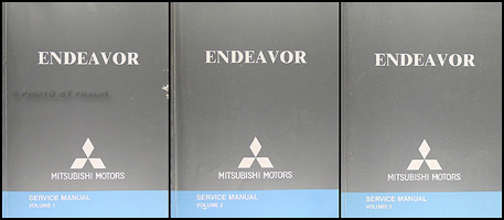 2005 Mitsubishi Endeavor Repair Manual Original 3 Vol.Set