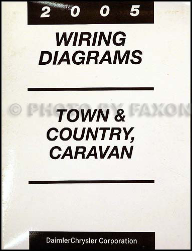 2005 Chysler Town & Country and Dodge Caravan Wiring Diagram Manual Original