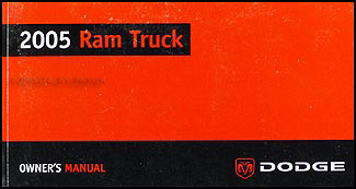 2005 Dodge Ram Pickup Truck Owner Manual Original Gas Engine Vehicles