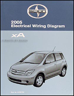 2005 Scion xA Wiring Diagram Manual Original