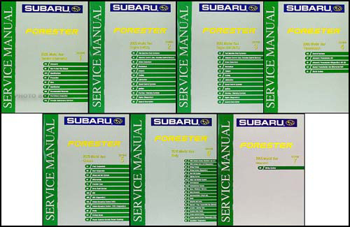 2005 Subaru Forester Repair Manual Original 7 Volume Set 