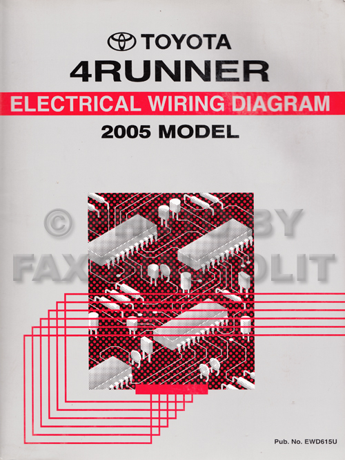 2005 Toyota 4Runner Wiring Diagram Manual Original