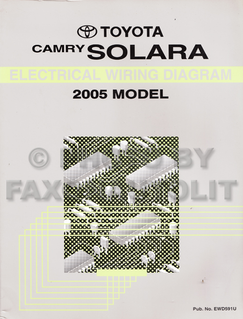 2005 Toyota Camry Solara Wiring Diagram Manual Original