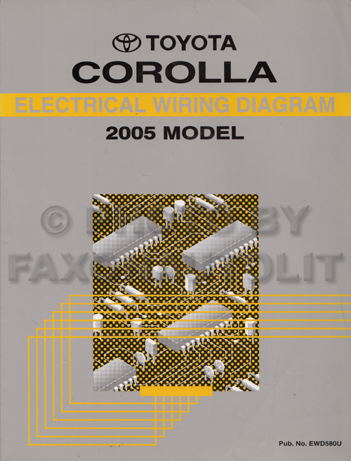 2005 Toyota Corolla Wiring Diagram Manual Original