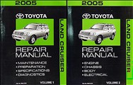 2005 Toyota Land Cruiser Repair Manual Original Set