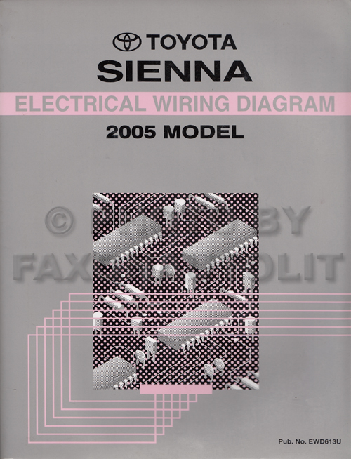 2005 Toyota Sienna Van Wiring Diagram Manual Original