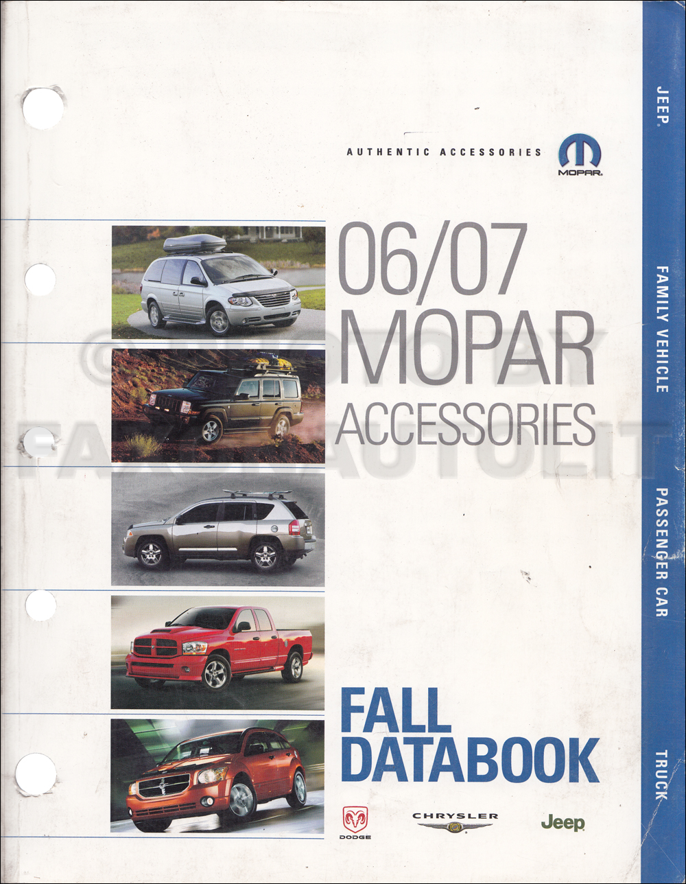 2006-2007 MoPar Accessories Fall Databook Original