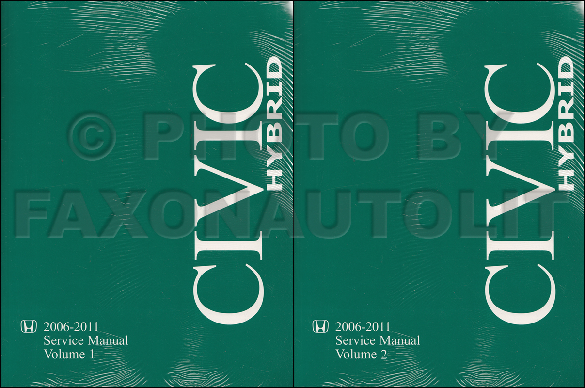 2006-2010 Honda Civic Hybrid Repair Manual Original  Set