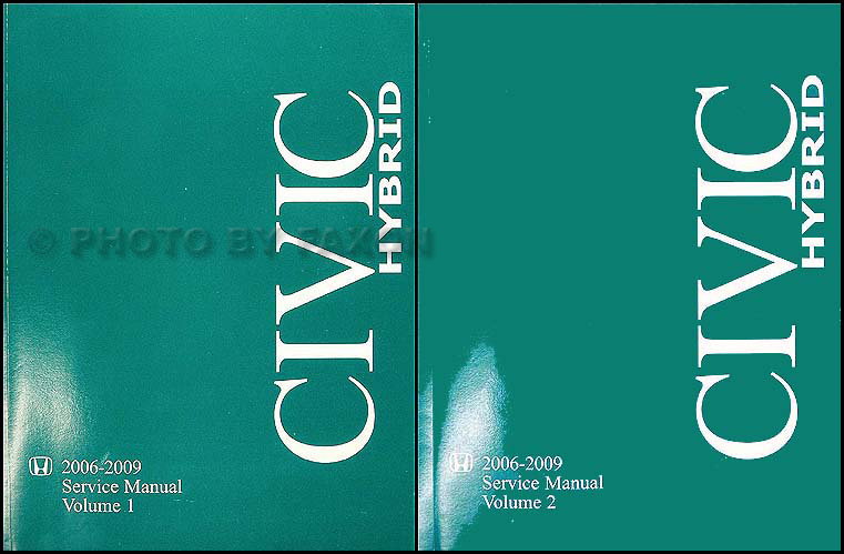 2006-2009 Honda Civic Hybrid Repair Manual Original  Set