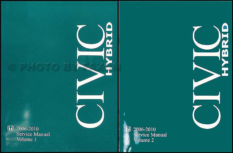 2006-2010 Honda Civic Hybrid Repair Manual Original  Set