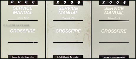 2006 Chrysler Crossfire Repair Manual Set Original