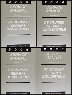 2006 Chrysler PT Cruiser Shop Manual Original 4 Volume Set