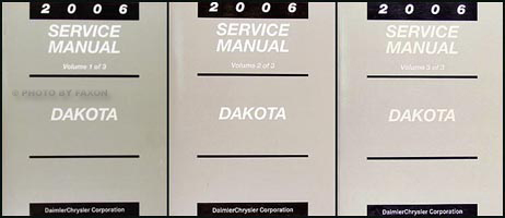 2006 Dodge Dakota Repair Manual 3 Vol Set Original 
