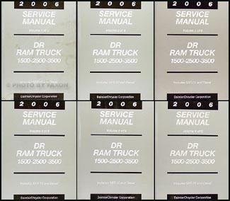 2006 Dodge Ram Truck Repair Manual 6 Volume Set Original