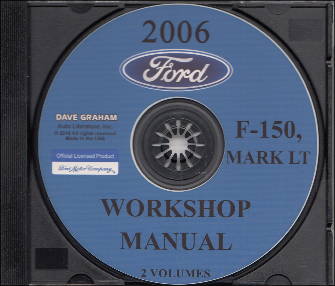 2006 Ford F-150, Lincoln Mark LT Pickup Truck Repair Shop Manual on CD-ROM Original