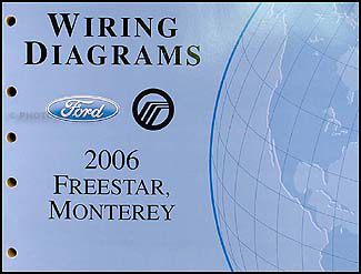 2006 Ford Freestar & Mercury Monterey Wiring Diagram Manual Original