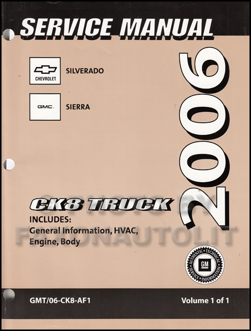 2003 Silverado/Sierra/Denali CNG Shop Manual Original Supplement
