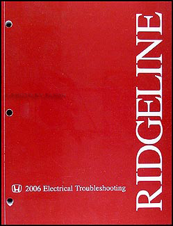 2006 Honda Ridgeline Electrical Troubleshooting Manual Original