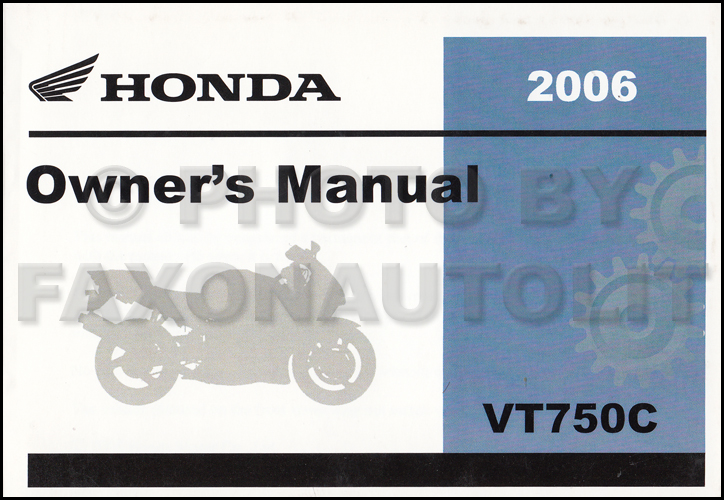 2006 Honda Shadow Aero Motorcycle Owner's Manual Reprint VT750C